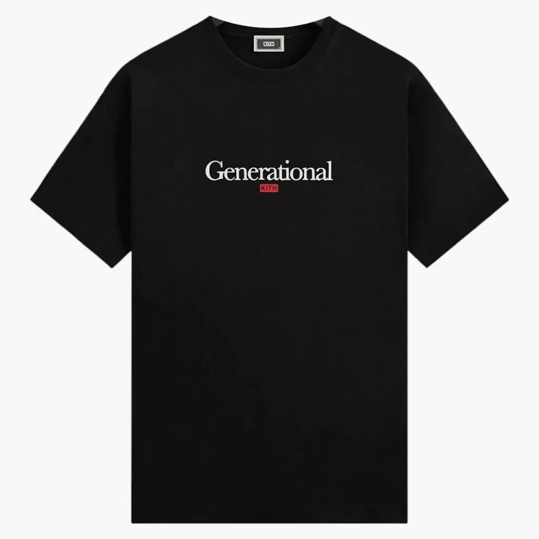 Kith Generational Quote Tee Black