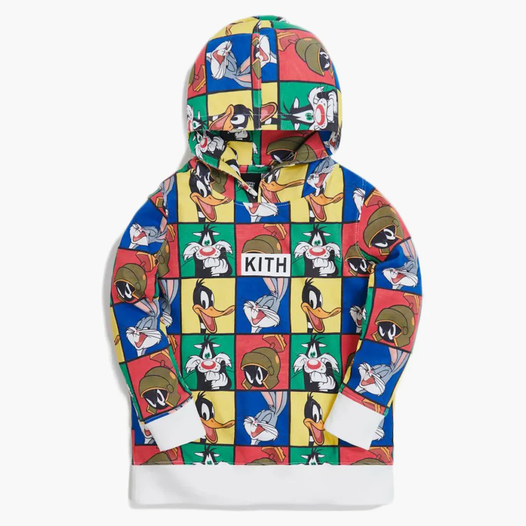 Kith Kids X Looney Tunes Aop Hoodie White/multi - Image 2