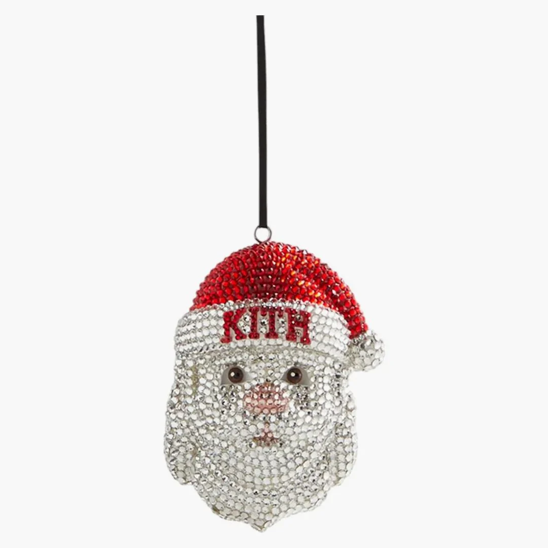 Kith Kithmas Santa Swarovski Crystals Ornament Vintage Rose/crystal/light Siam - Image 2