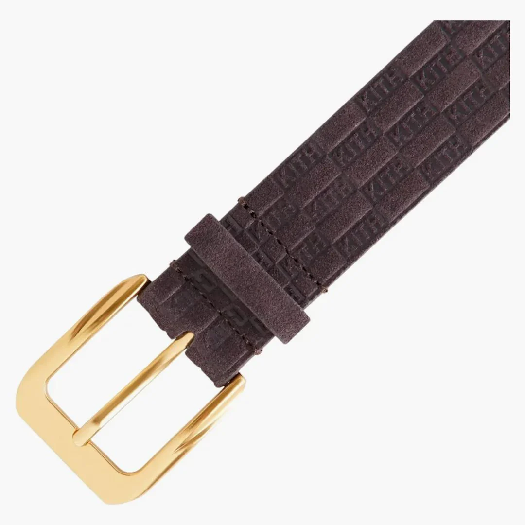 Kith Monogram Suede Leather Belt Incognito - Image 2
