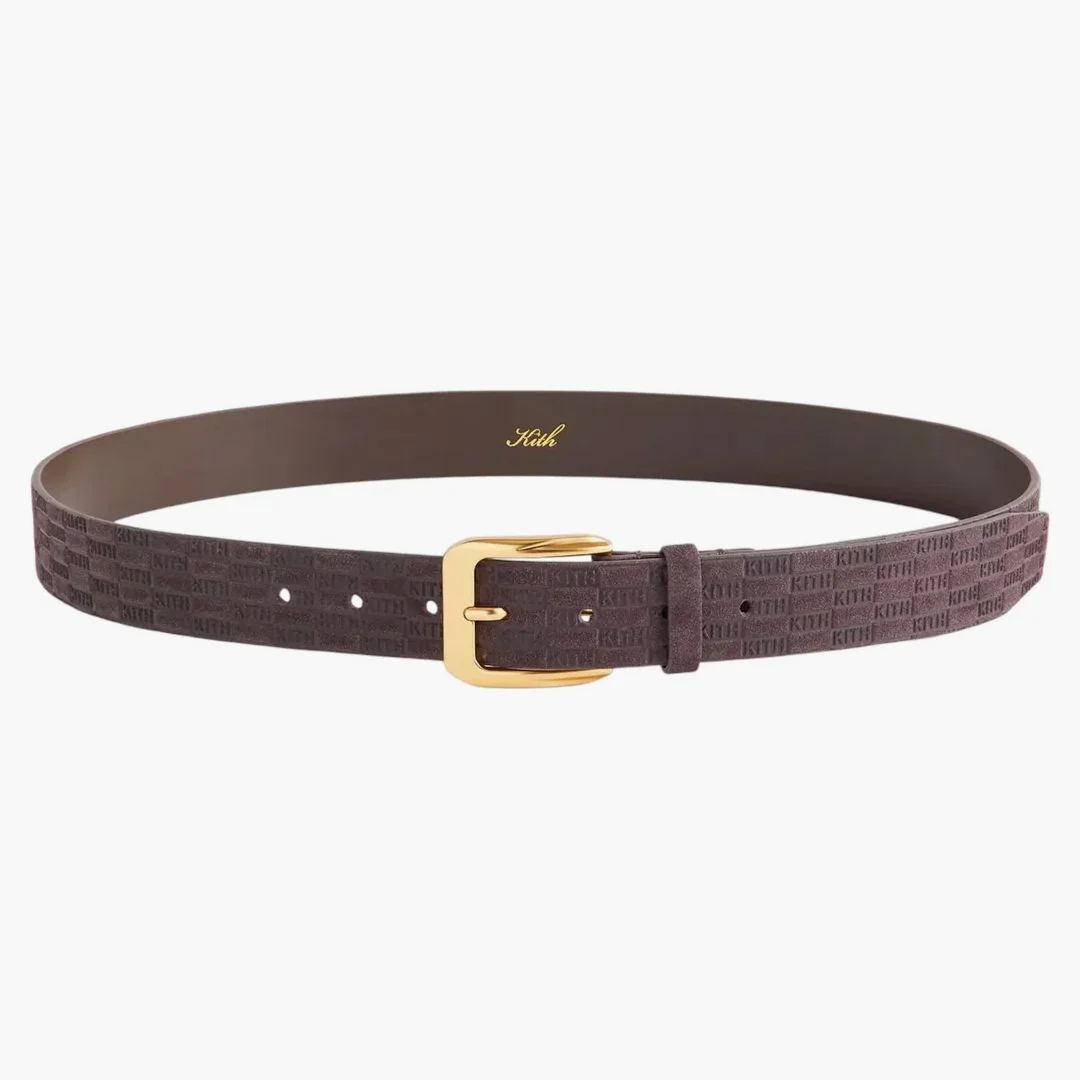 Kith Monogram Suede Leather Belt Incognito - Image 3