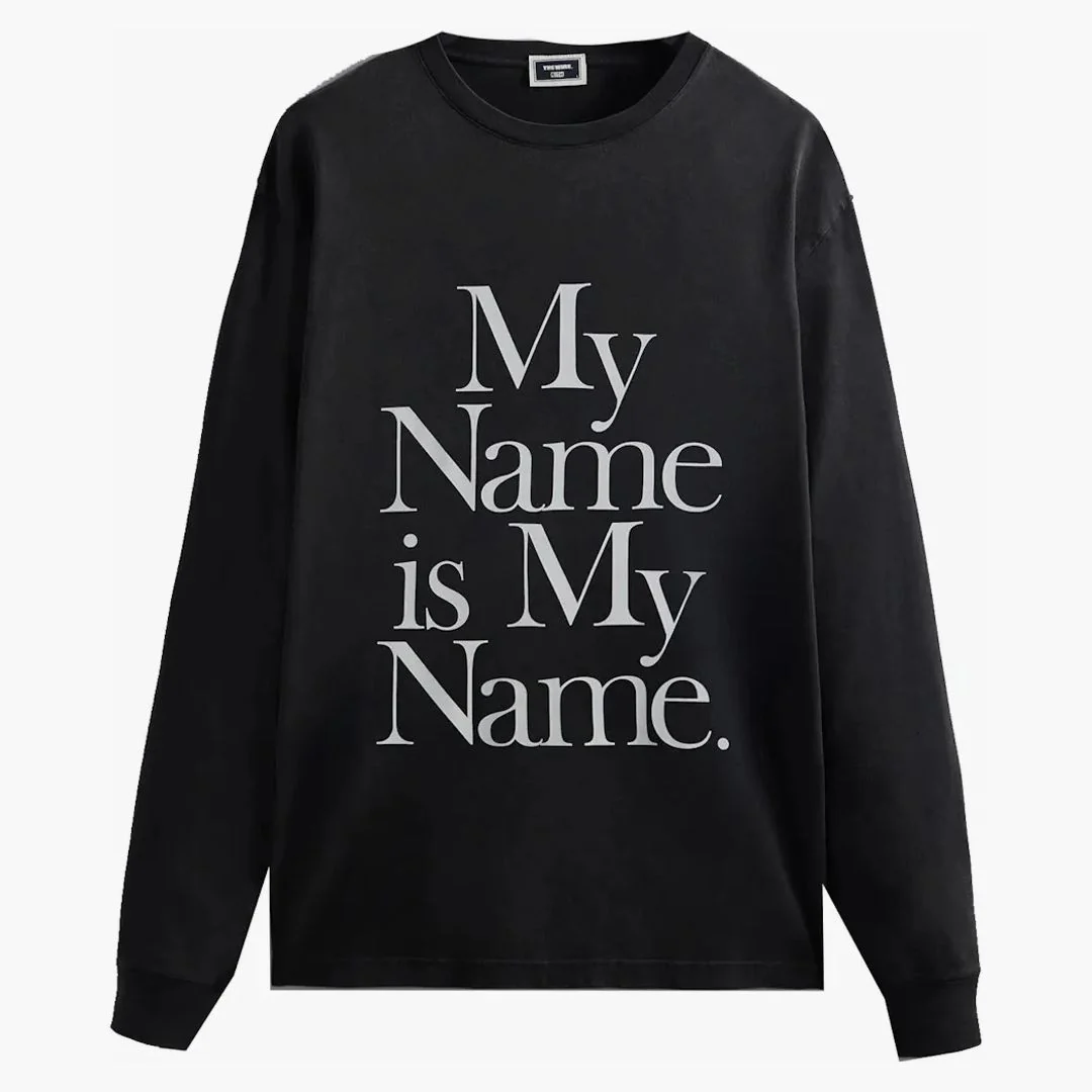 Kith The Wire My Name Is My Name Vintage L/s Tee Black