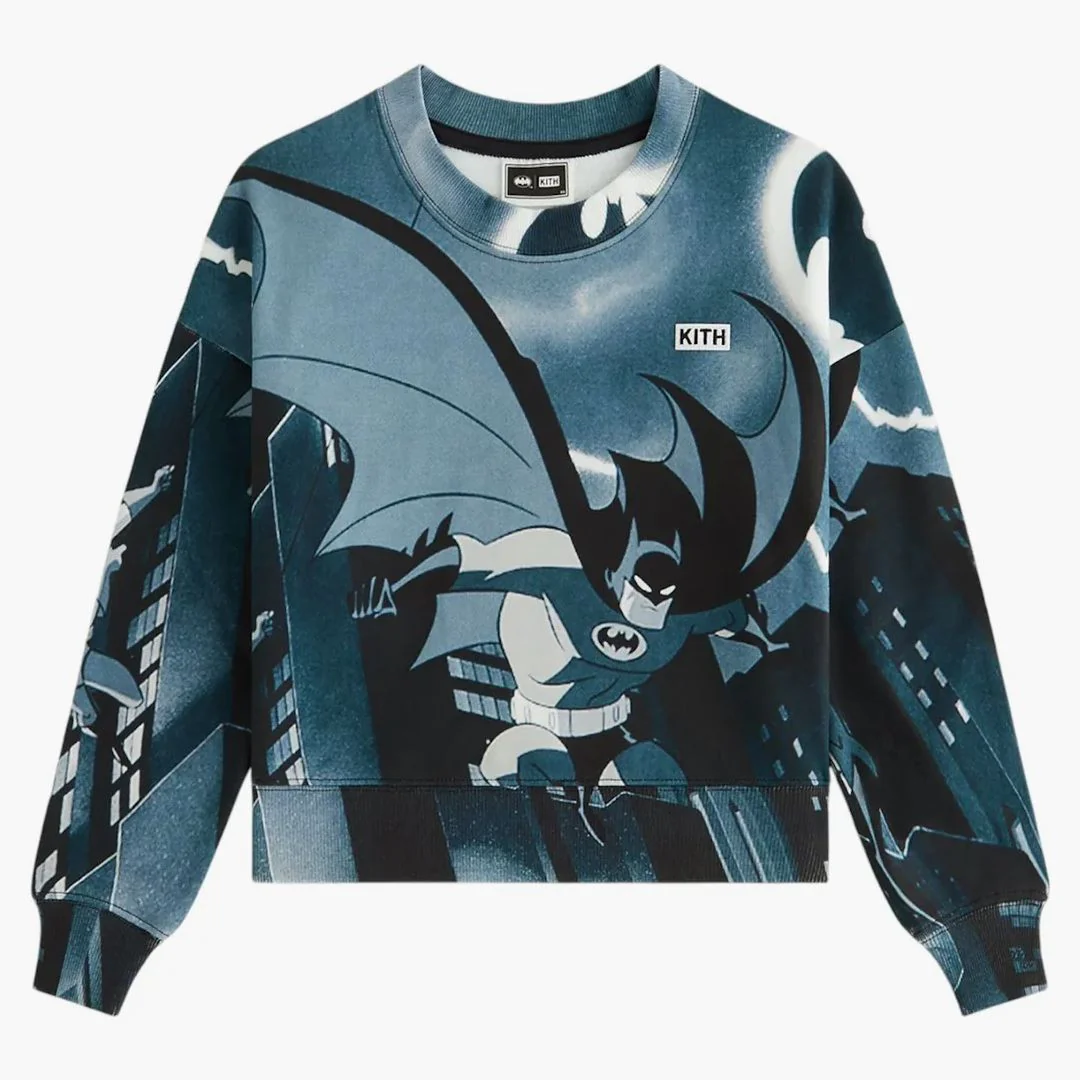 Kith X Batman Kids Batman And Robin Nelson Crewneck Black - Image 2