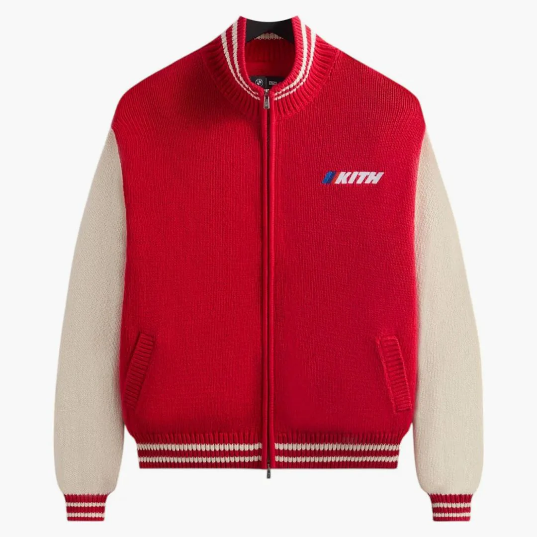 Kith X Bmw Wyona Full Zip Sweater Cinnabar