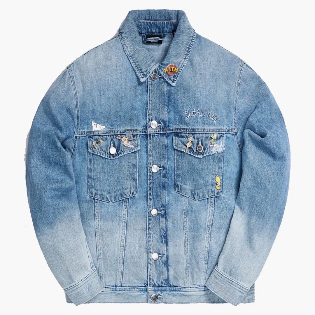 Kith X Looney Tunes Denim Jacket Jacket Blue