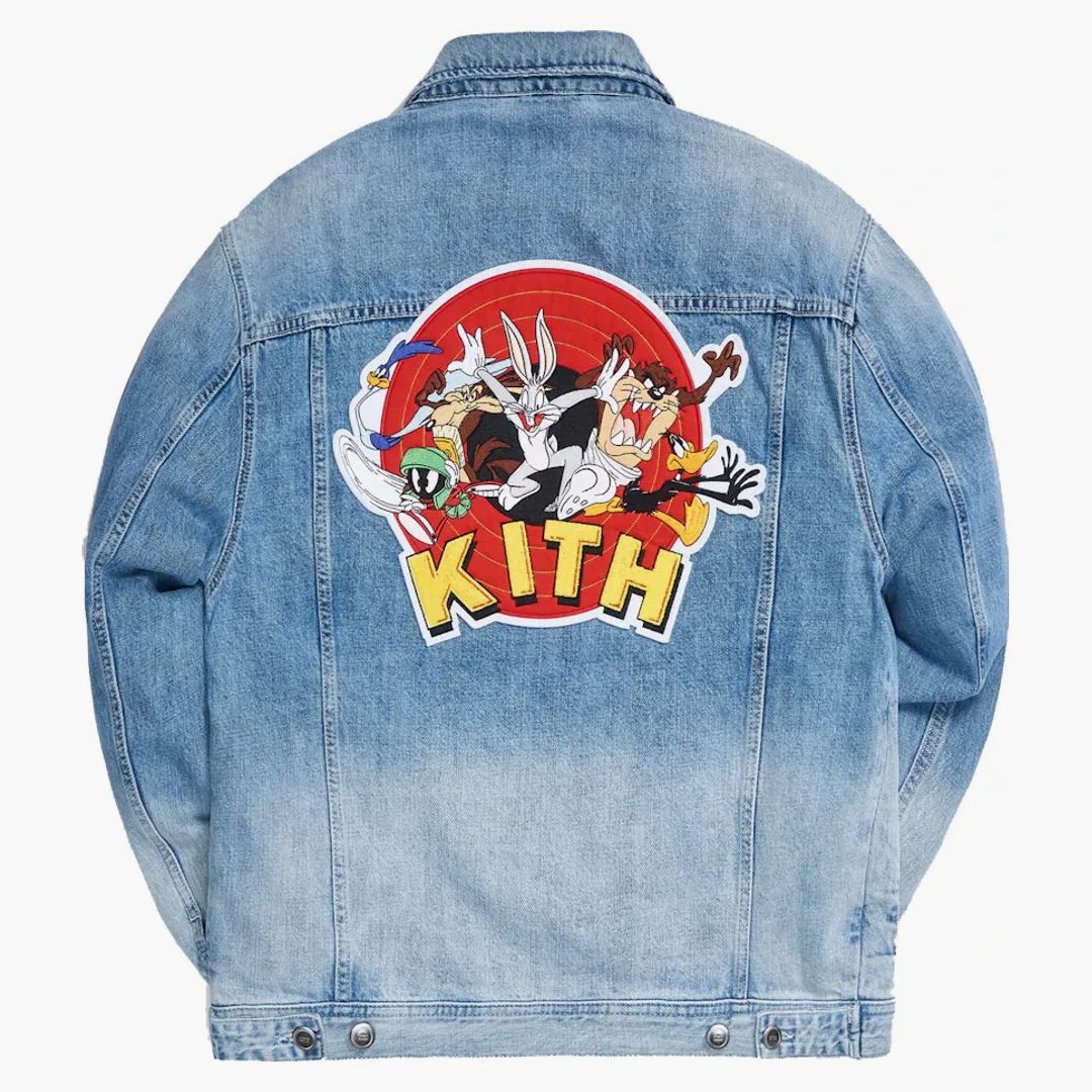 Kith X Looney Tunes Denim Jacket Jacket Blue - Image 2