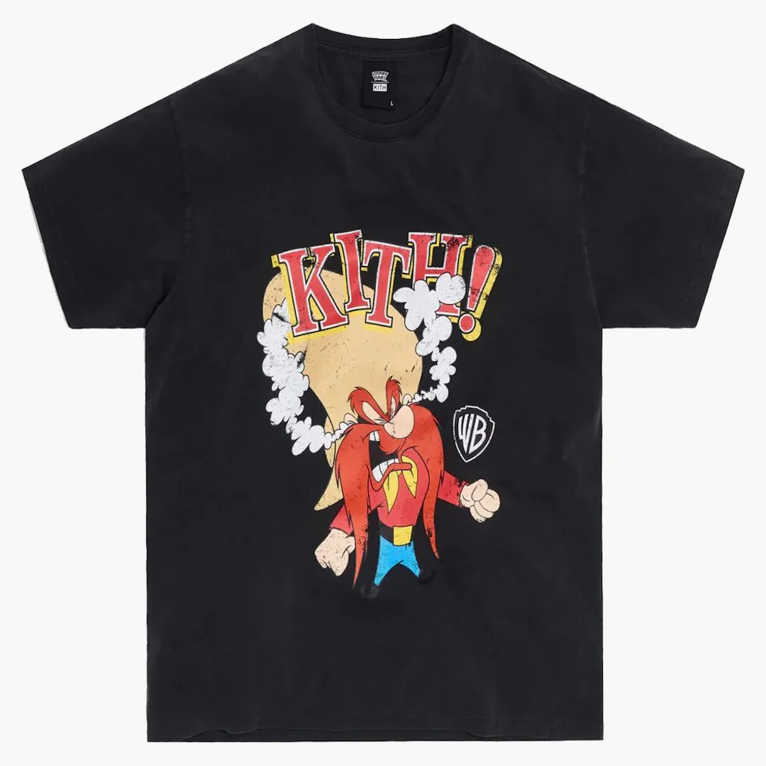 Kith X Looney Tunes Yosemite Sam Vintage Tee Black - Image 2