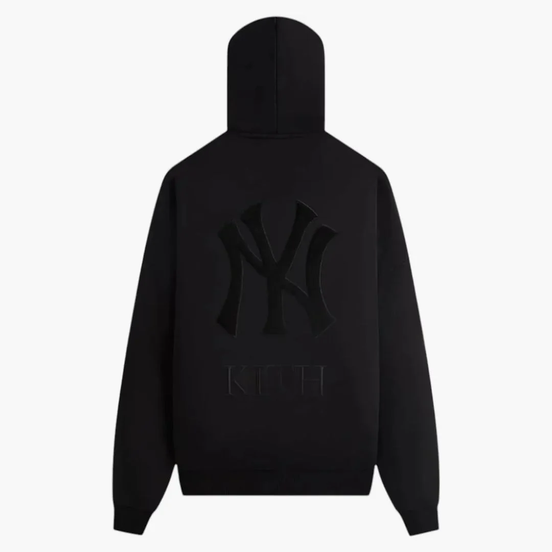 Kith X New York Yankees Braxton Full Zip Hoodie Black - Image 2