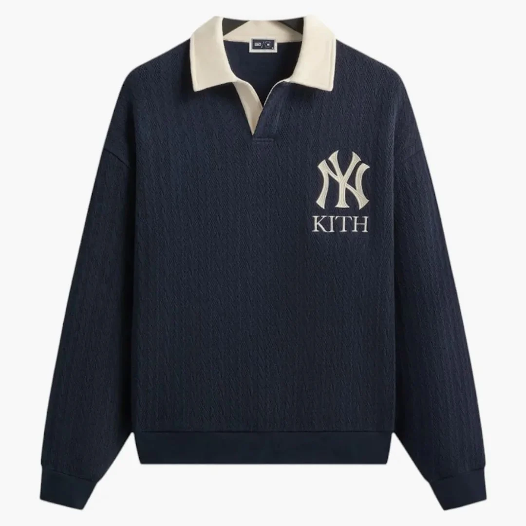 Kith X New York Yankees Cable Fleece Nelson Sweatshirt Nocturnal