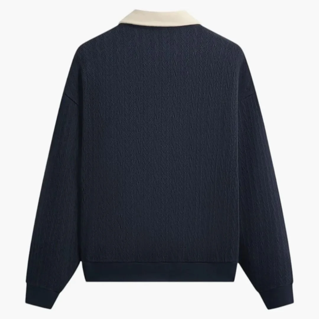 Kith X New York Yankees Cable Fleece Nelson Sweatshirt Nocturnal - Image 2
