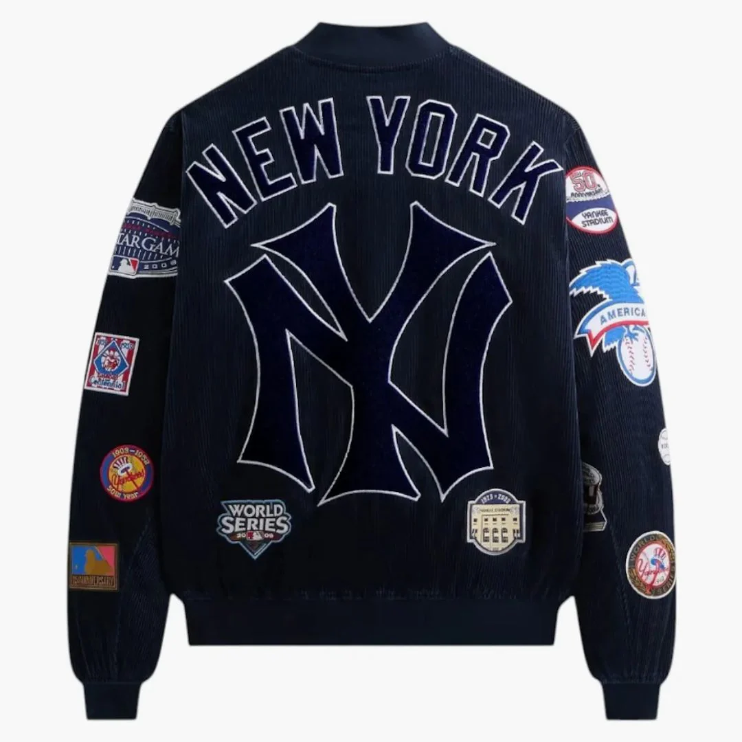 Kith X New York Yankees Corduroy Avery Bomber Jacket Nocturnal - Image 2