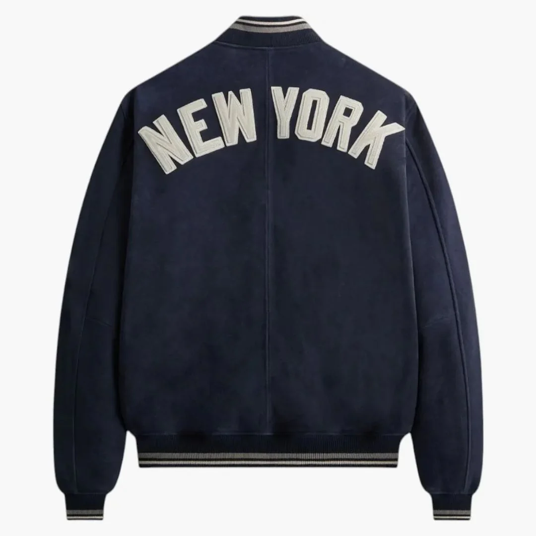 Kith X New York Yankees Suede Porter Bomber Jacket Nocturnal - Image 2