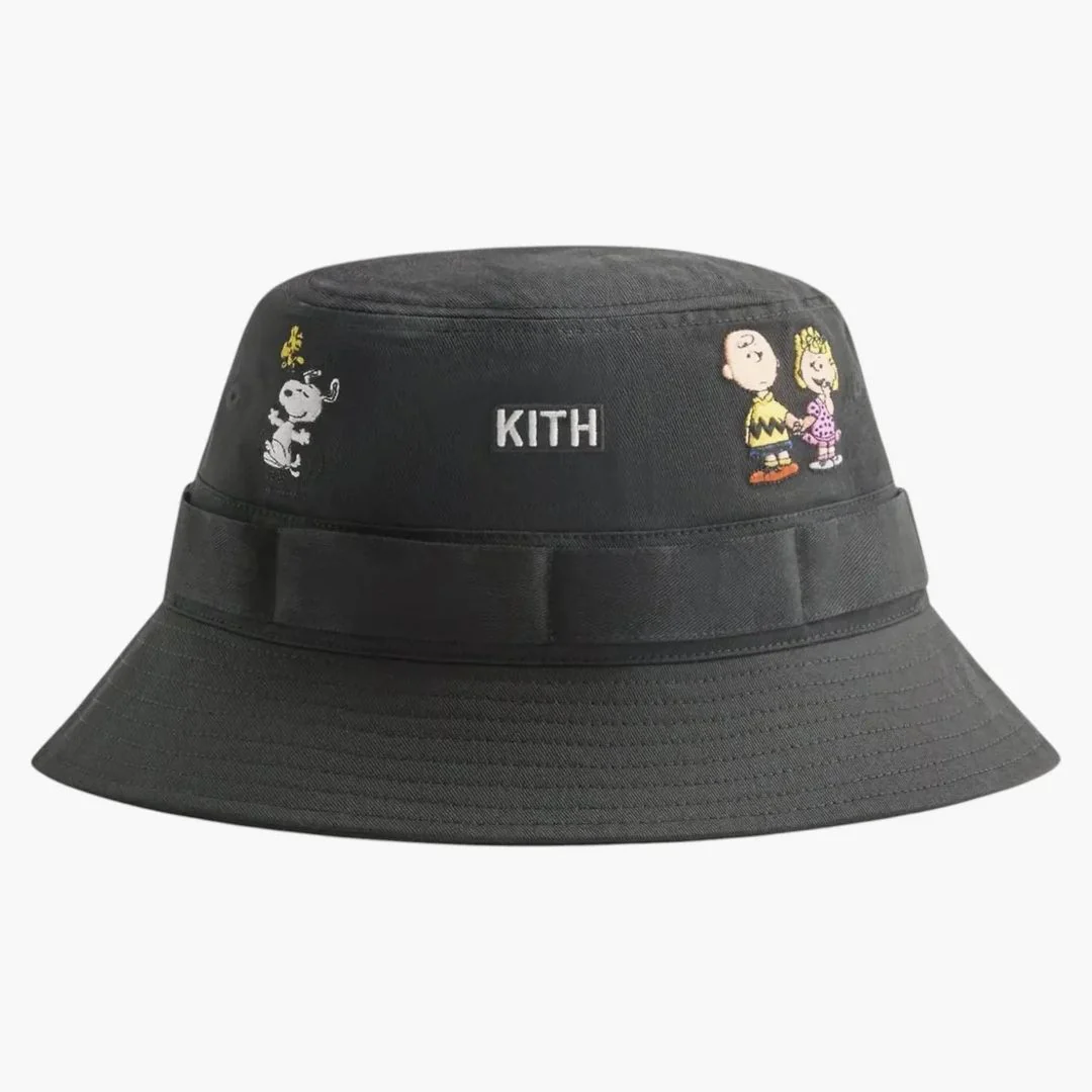 Kith X Peanuts 75 Clemens Bucket Hat Black - Image 2