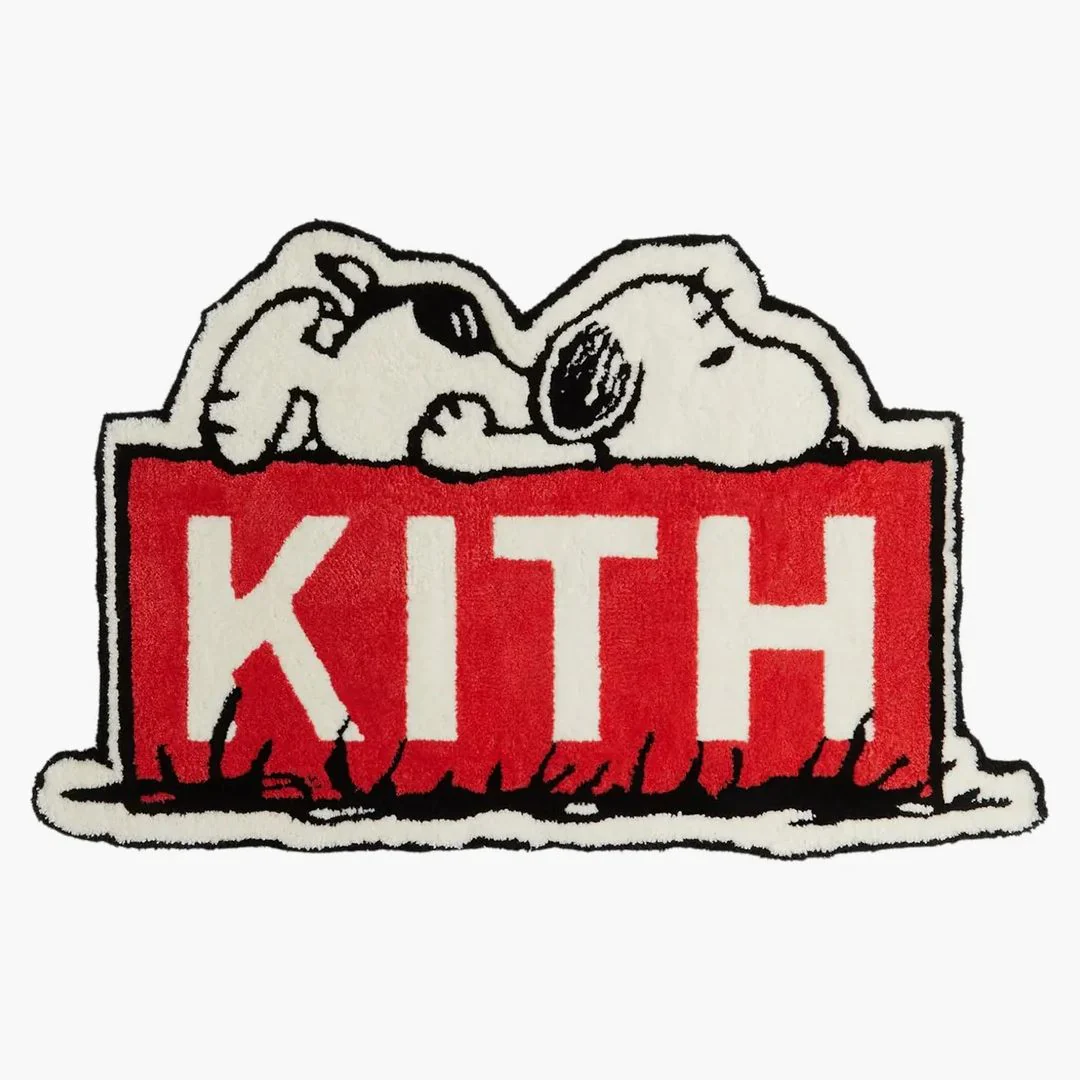 Kith X Peanuts Classic Logo Area Rug Multi
