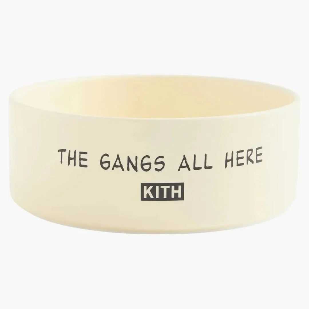 Kith X Peanuts Snoopy Dog Bowl Sandrift