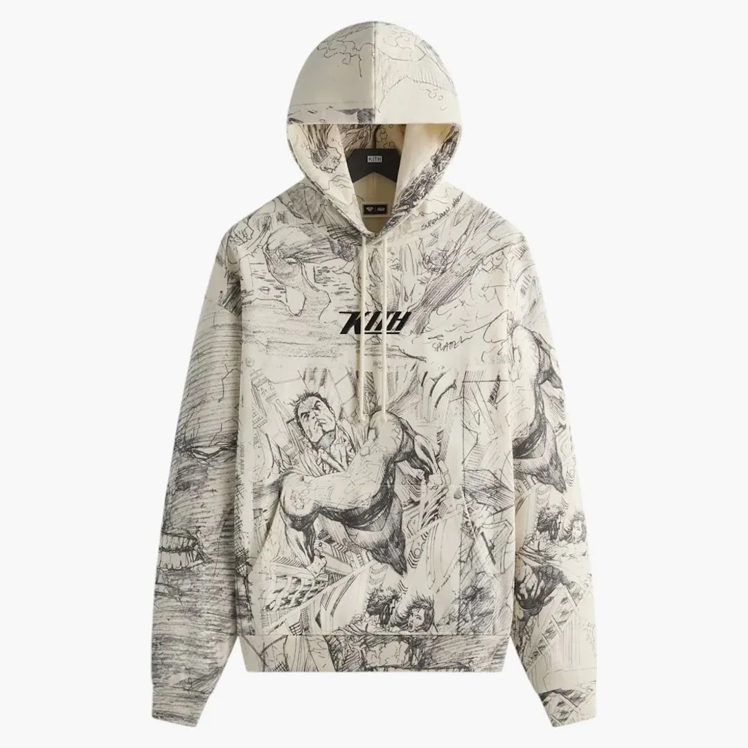 Kith X Superman Sketch Nelson Hoodie Sandrift