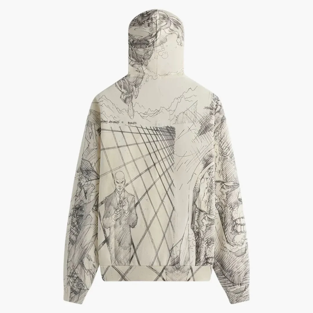 Kith X Superman Sketch Nelson Hoodie Sandrift - Image 2
