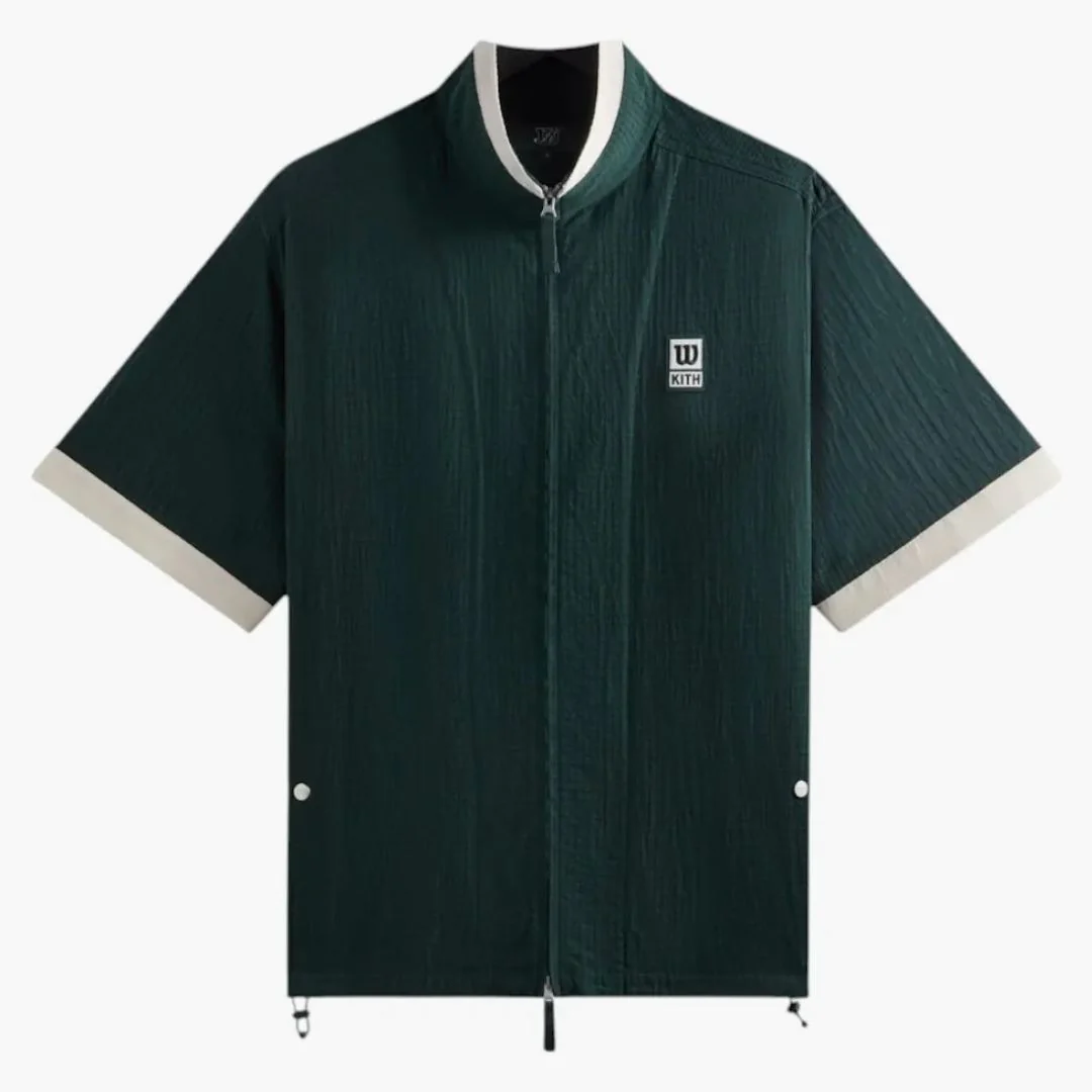 Kith X Wilson Dobby Zip Up Shirt Stadium