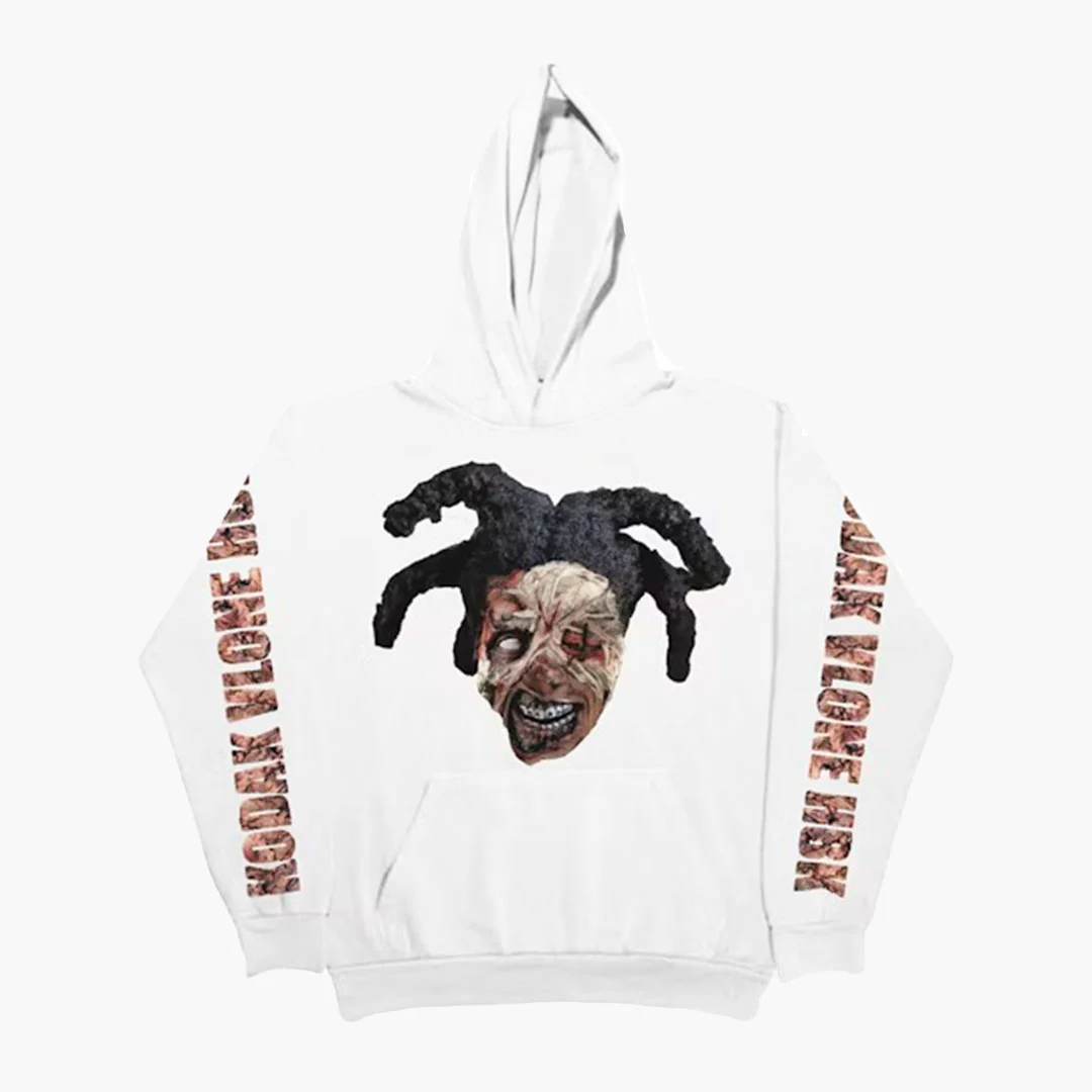 Kodak Black Vlone Zombie Hoodie White