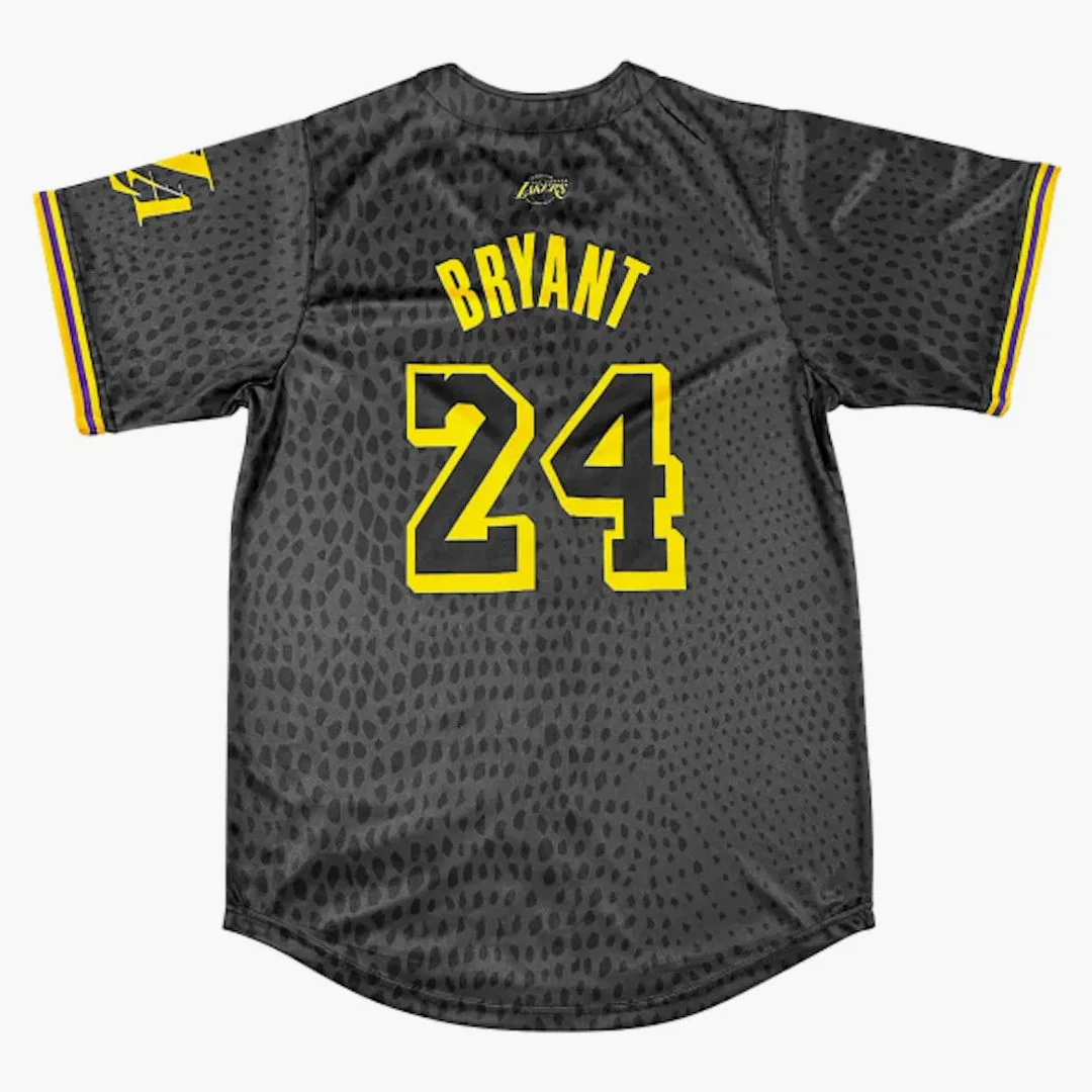 Los Angeles Dodgers Kobe Bryant Lakers Night Giveaway Jersey Black - Image 2