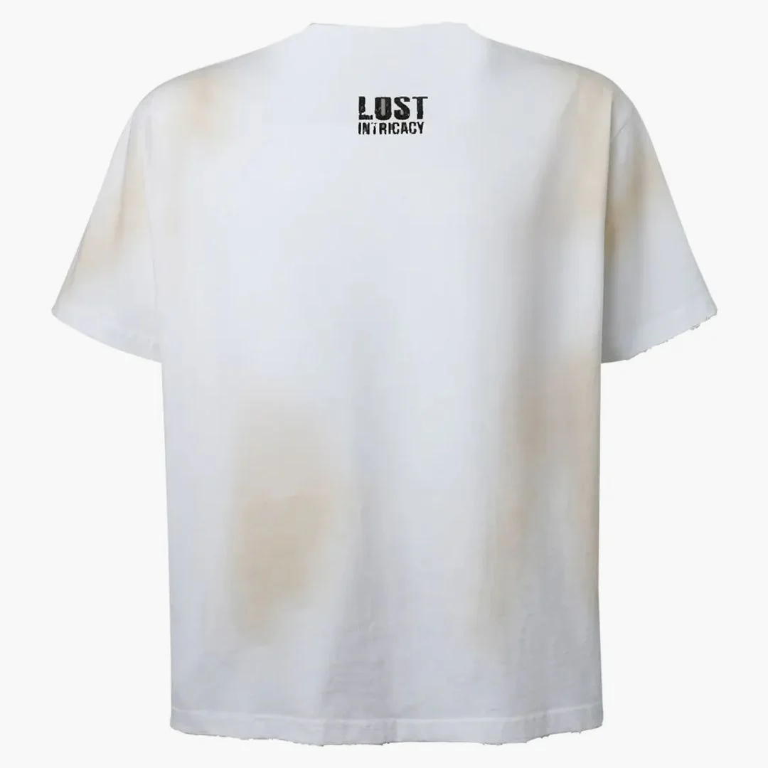 Lost Intricacy Lost Outline T-Shirt White - Image 2