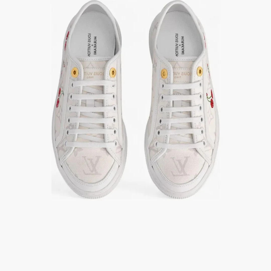 Louis Vuitton Cherry Lv Lagoon Sneaker X Takashi Murakami White - Image 3