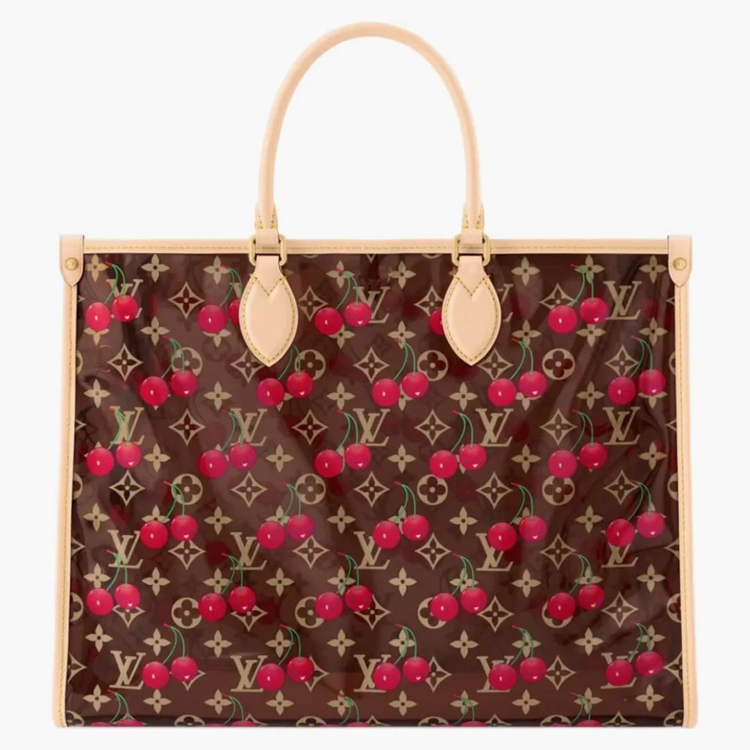Louis Vuitton X Takashi Murakami Cherry Onthego Gm Crystal Monogram - Image 3