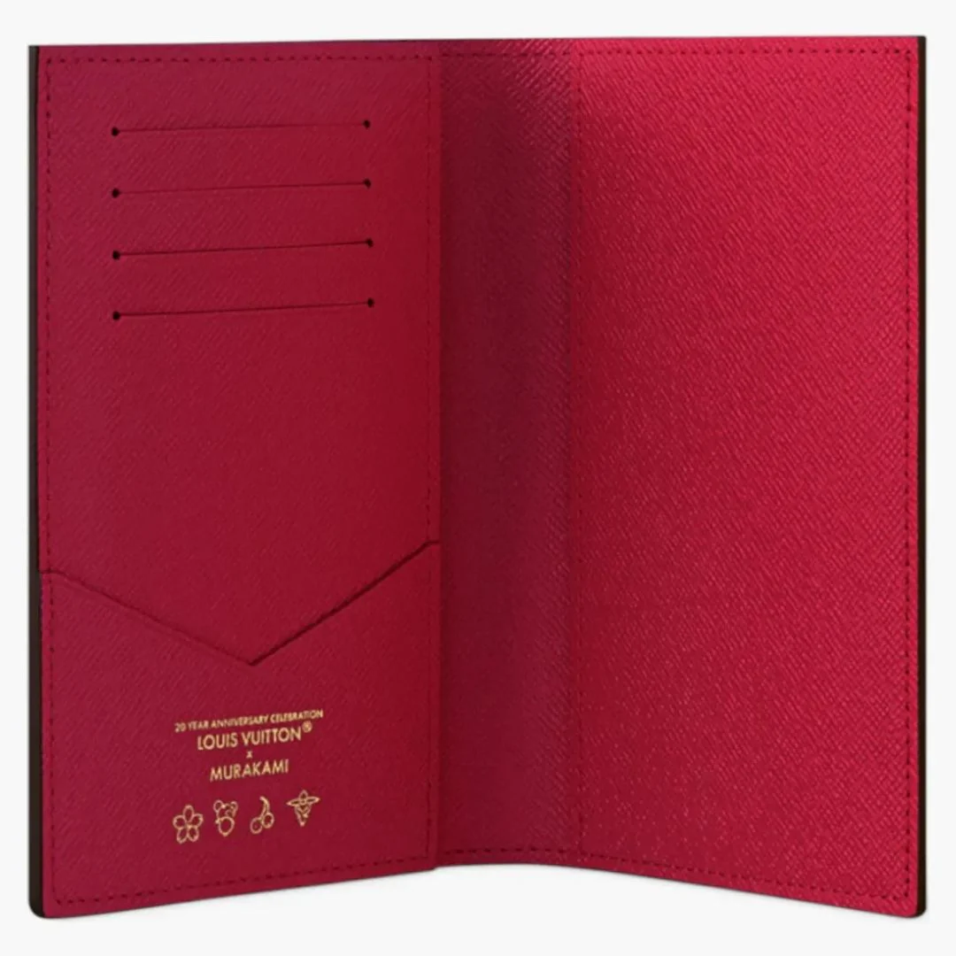 Louis Vuitton X Takashi Murakami Cherry Passport Cover Brown Monogram - Image 3