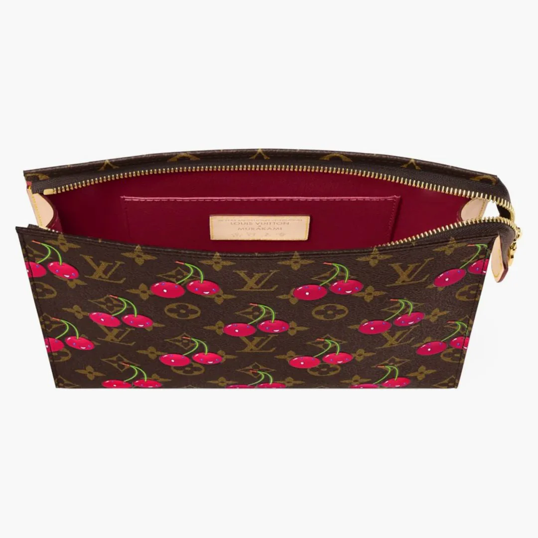 Louis Vuitton X Takashi Murakami Cherry Toiletry Pouch Brown Monogram - Image 3