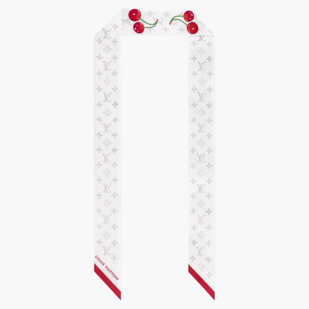 Louis Vuitton X Takashi Murakami Monogram Cherry Bandeau White