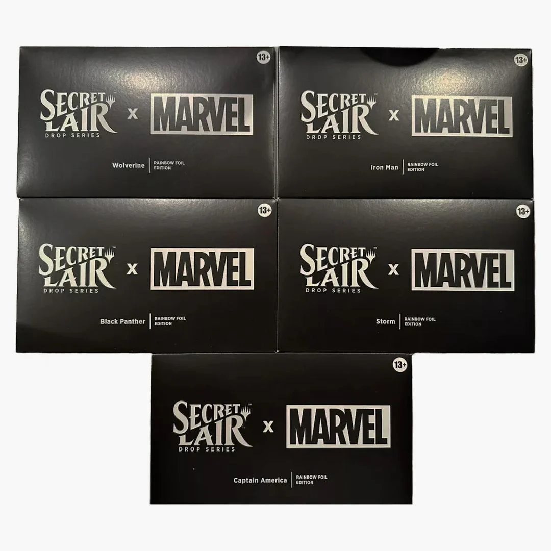 Magic: The Gathering Secret Lair Series Marvel Superdrop Astonishing Rainbow Foil Bundle
