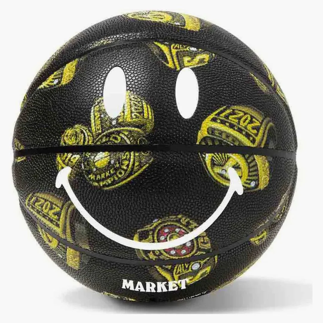 Market Smiley 3d Rings Basketball Black - Image 2