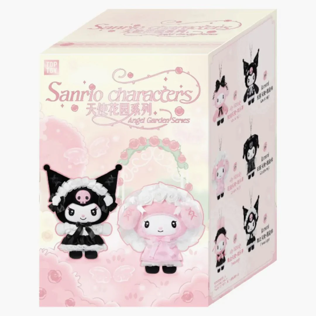 Miniso Top Toy Sanrio Characters Angel Garden Series Plush Vinyl Keychain Single Blind Box