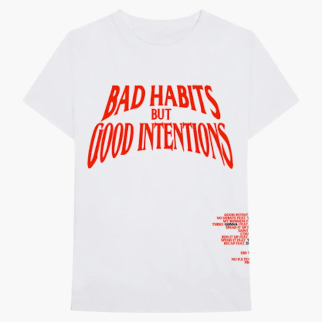 Nav X Vlone Bad Habits Tee White