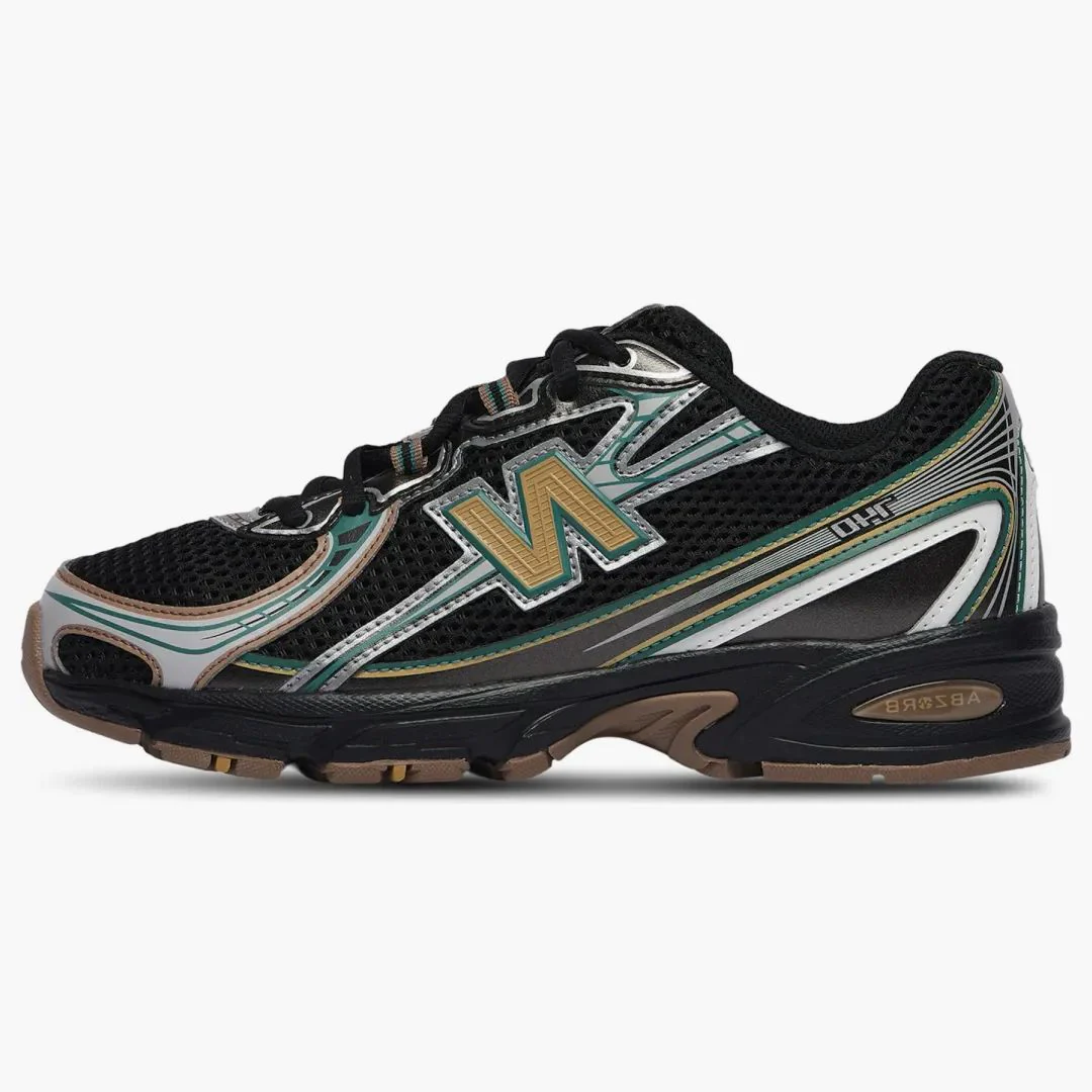 New Balance 740 Black Grey Olive (gs)