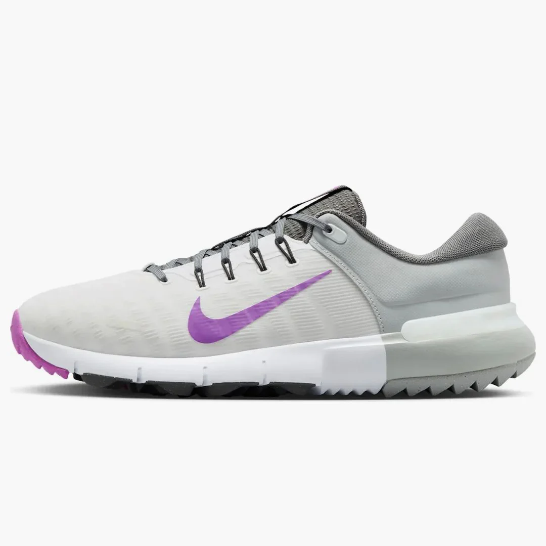 Nike Free Golf Next Nature White Iron Grey Light Smoke Grey Vivid Purple