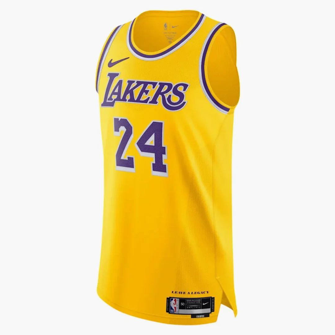 Nike La Lakers Kobe Bryant #24 Leave A Legacy Jersey Yellow
