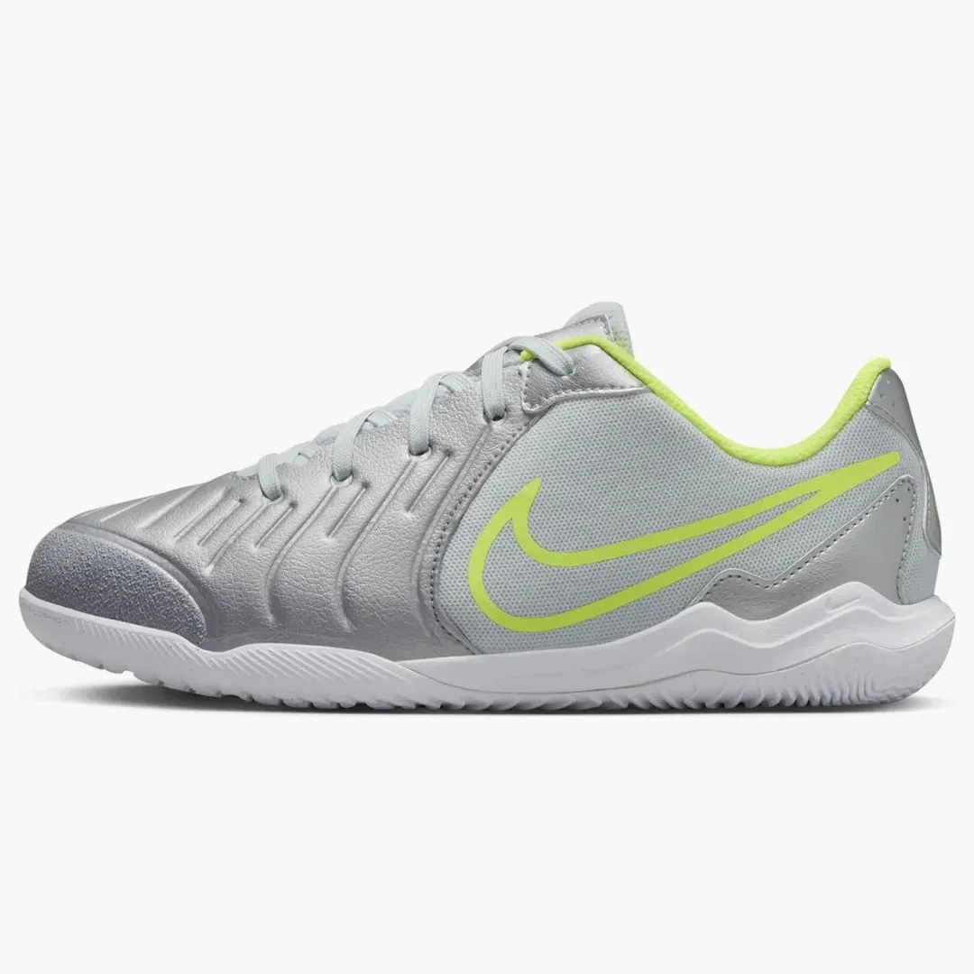 Nike Tiempo Legend 10 Academy Ic Metallic Silver Volt Black (gs)
