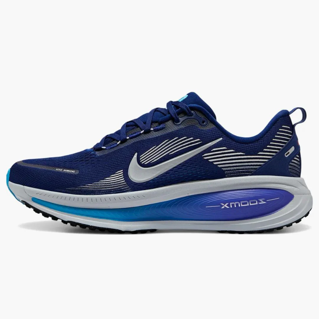 Nike Vomero 18 Blue Void Blue Lightning Bright Crimson Metallic Silver