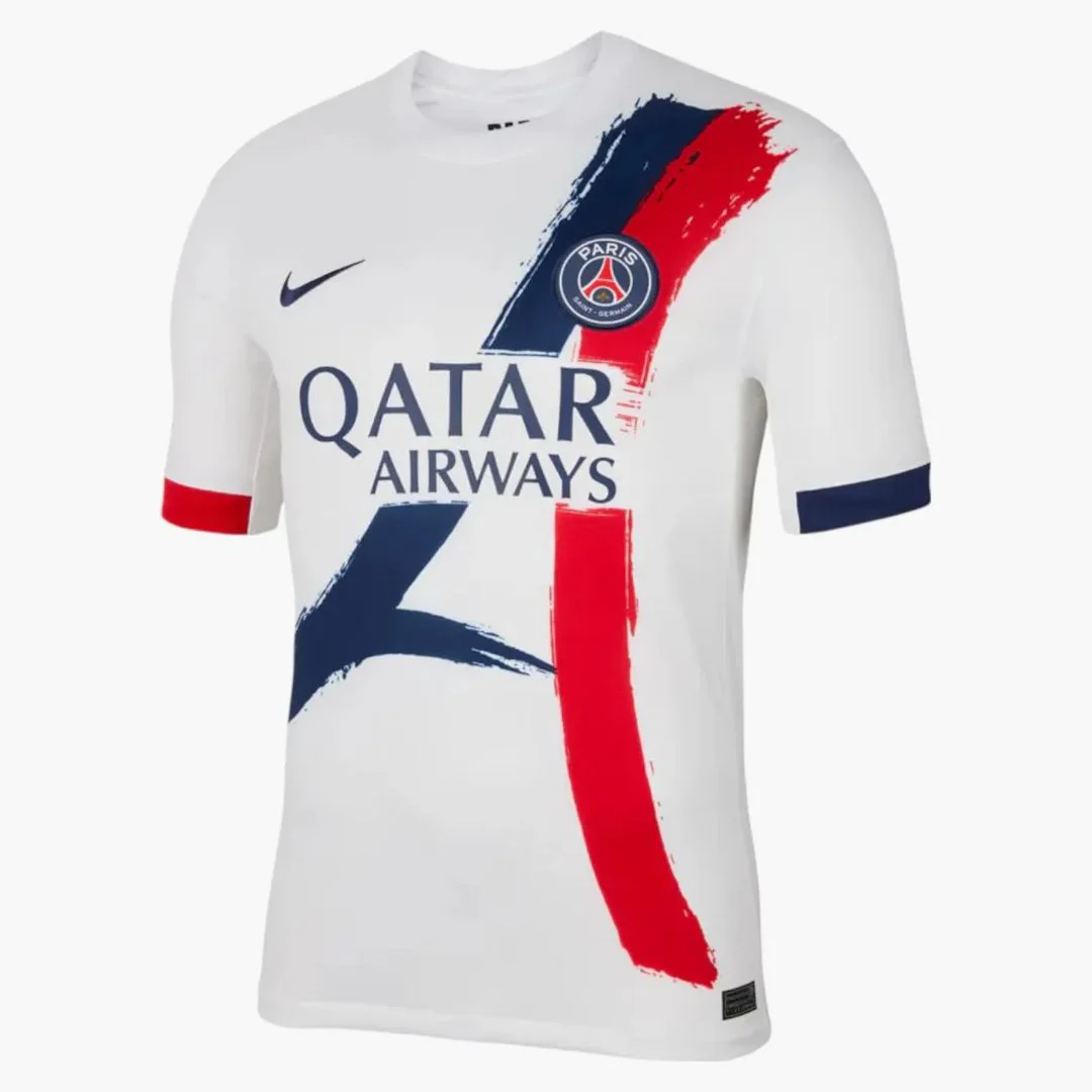 Nike X Paris Saint Germain Stadium Away 2024/25 Jersey White/midnight Navy/university Red/midnight Navy