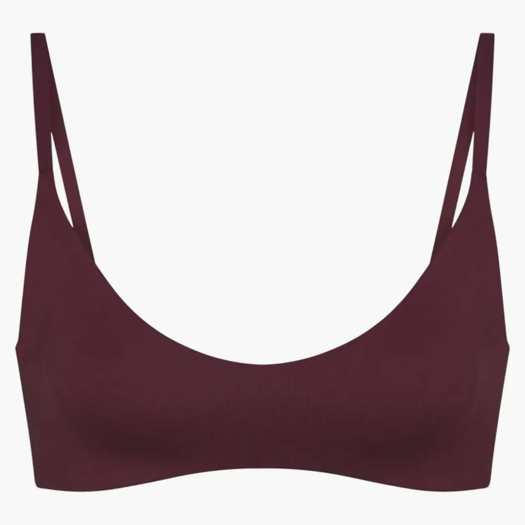 Nike X Skims Women's Matte Micro Scoop Bra Currant