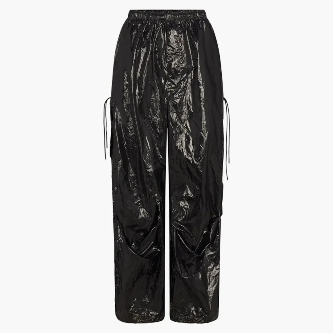 Nike X Skims Women's Shiny Nylon Cargo Pant Obsidian