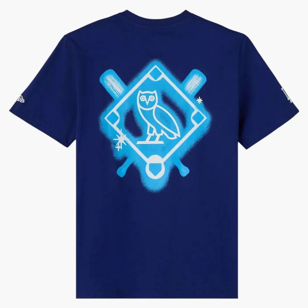Ovo X New Era Mlb Los Angeles Dodgers T-shirt Blue - Image 2