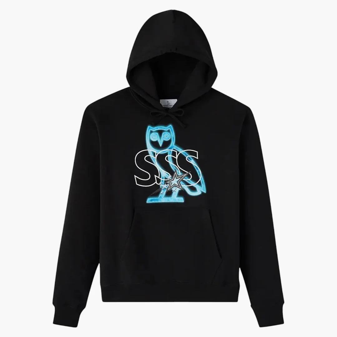 Ovo X Scarborough Shooting Stars Galaxy Hoodie Black