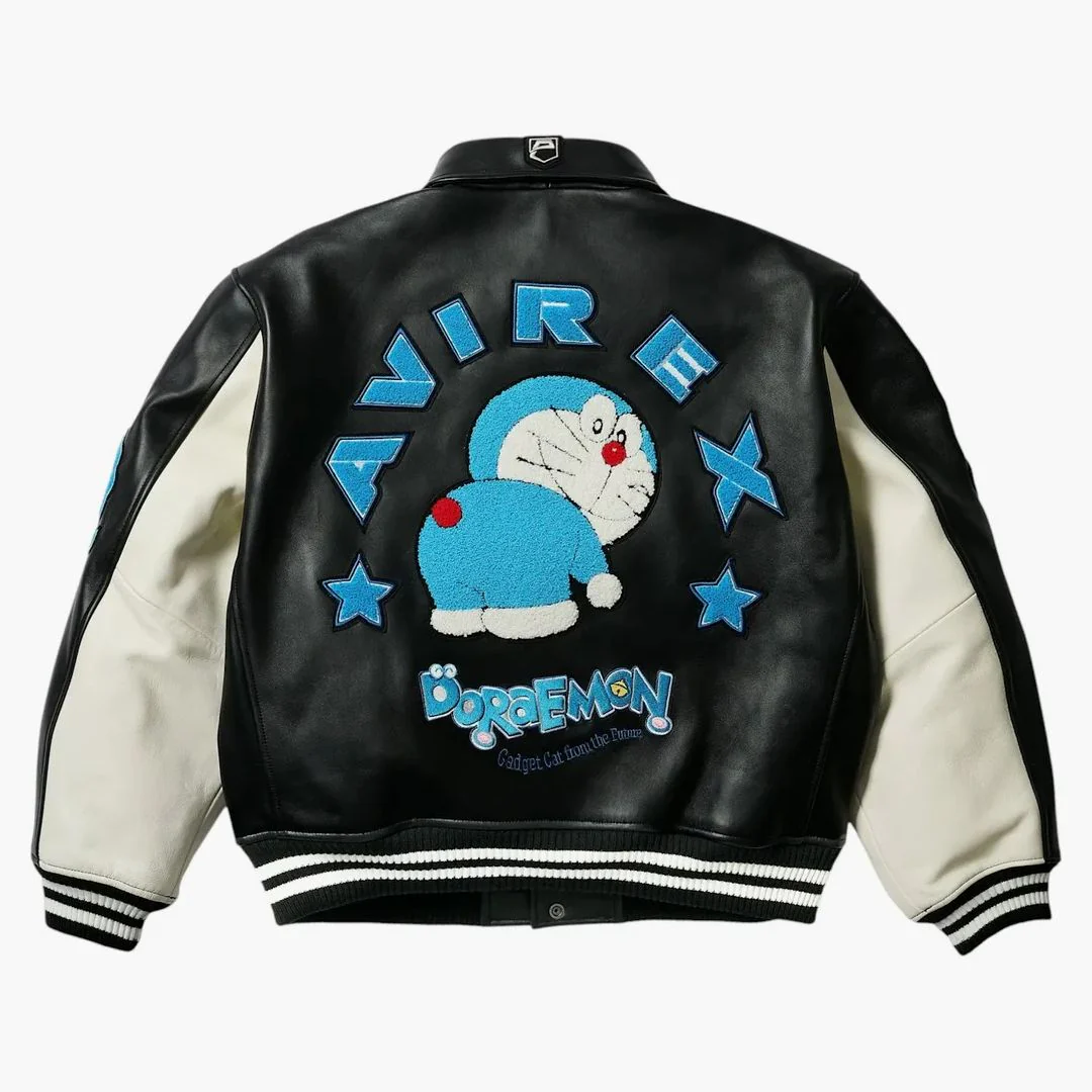 Palace Doraemon Avirex Jacket Black - Image 3