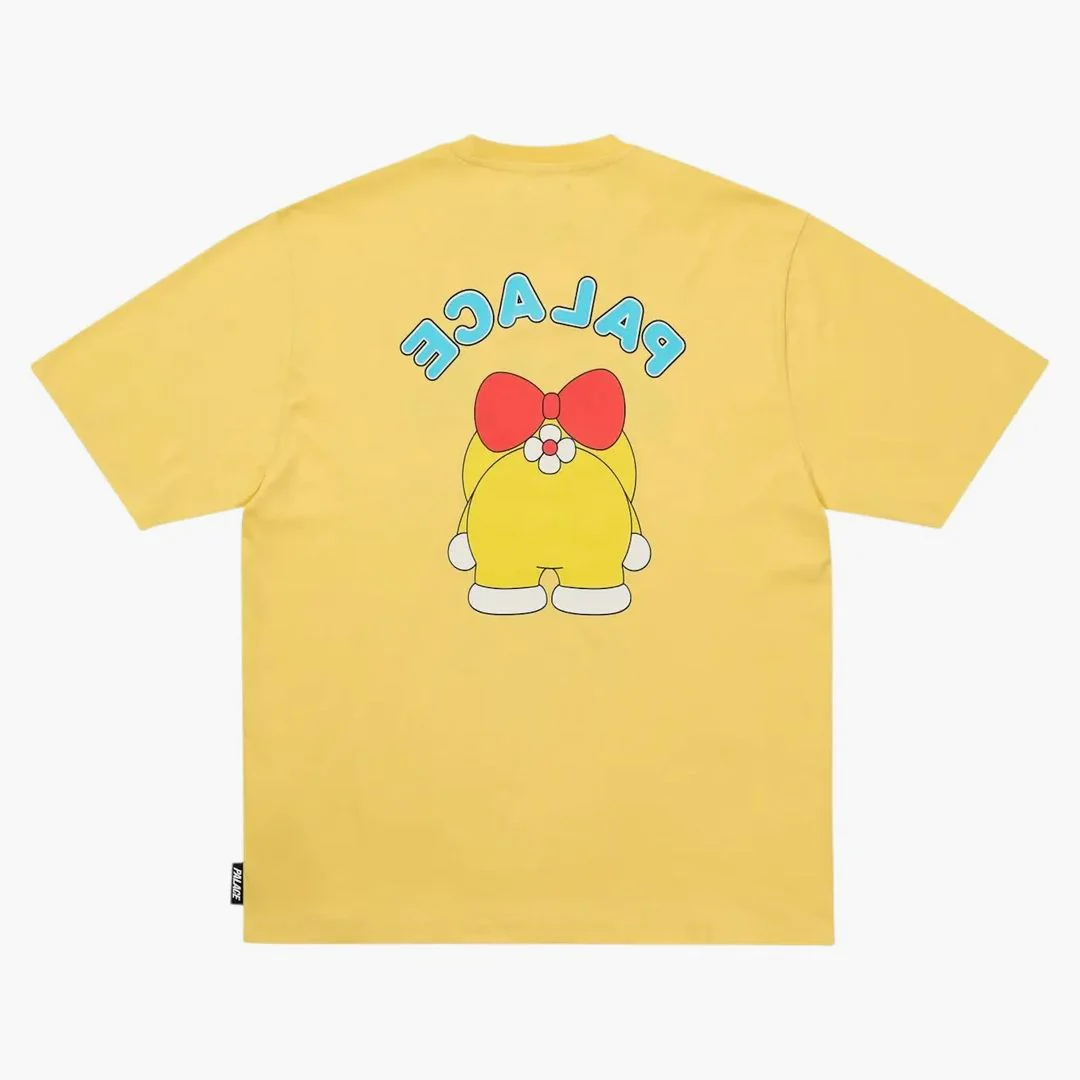 Palace Doraemon T-shirt Blessed Yellow - Image 2