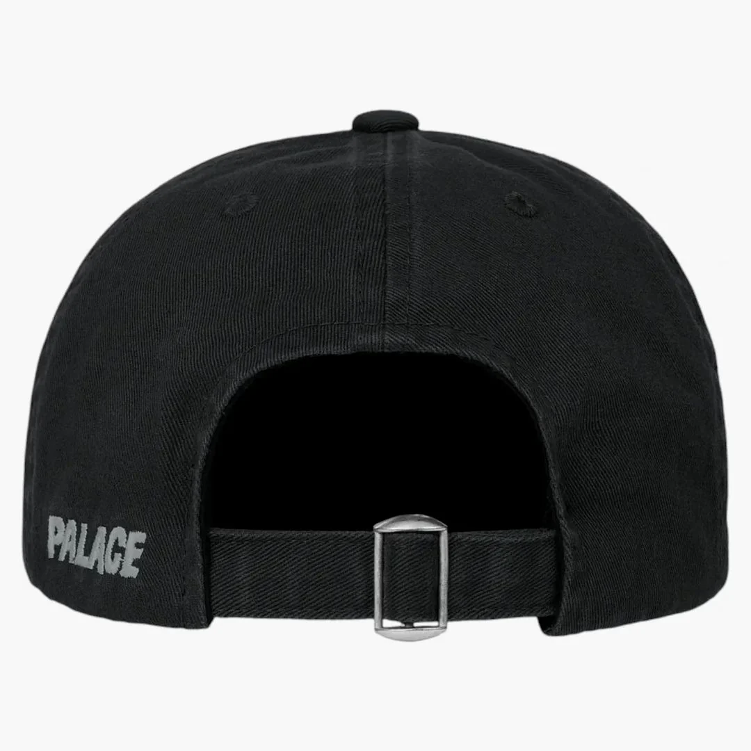 Palace P 6-panel Hat (fw25) Black - Image 2