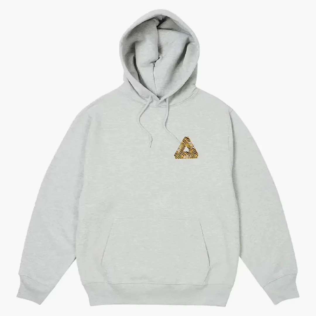 Palace Seoul Exclusive Tri-ferg Hoodie Heather Grey