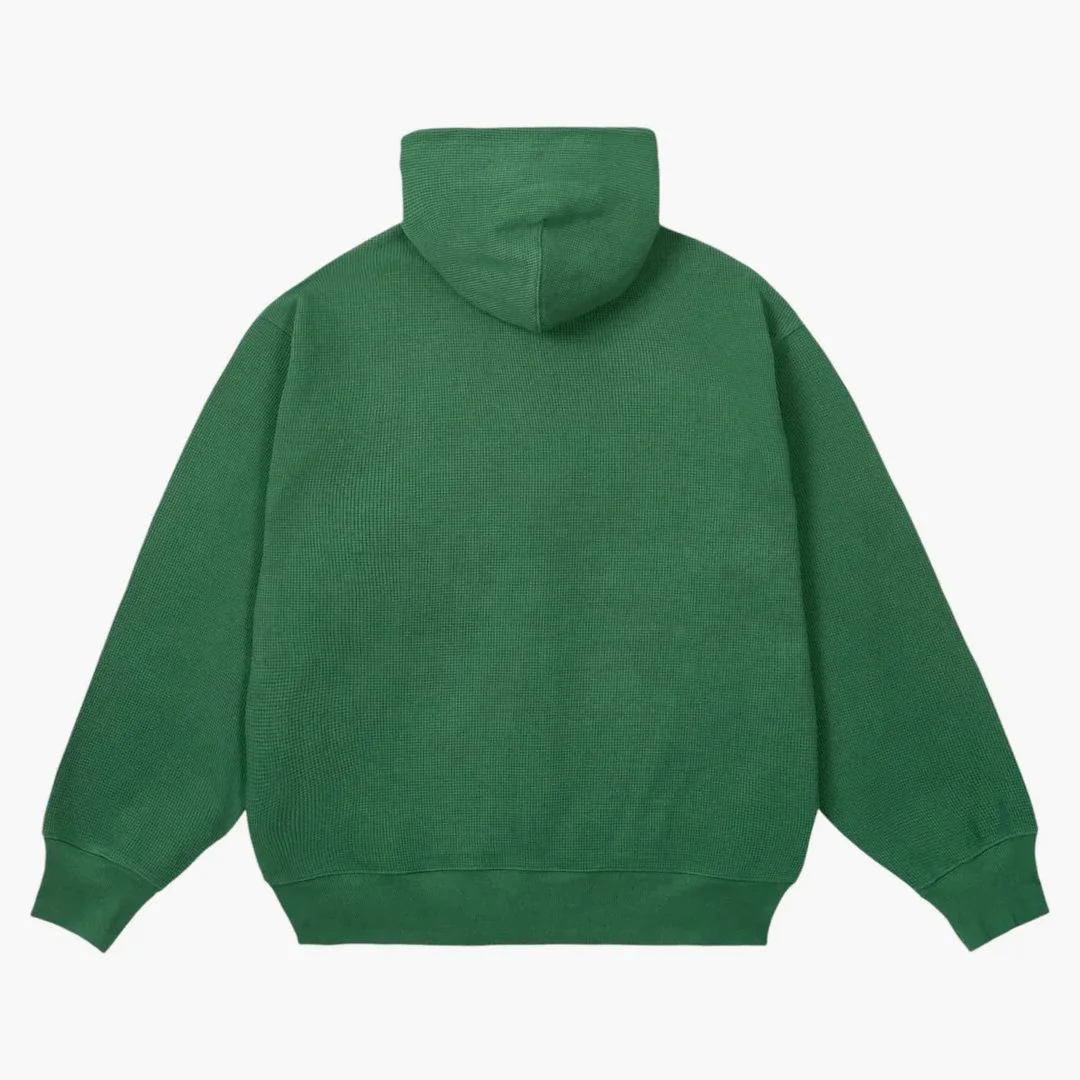 Palace Stamp Waffle Zip Hood Racey Green - Image 2