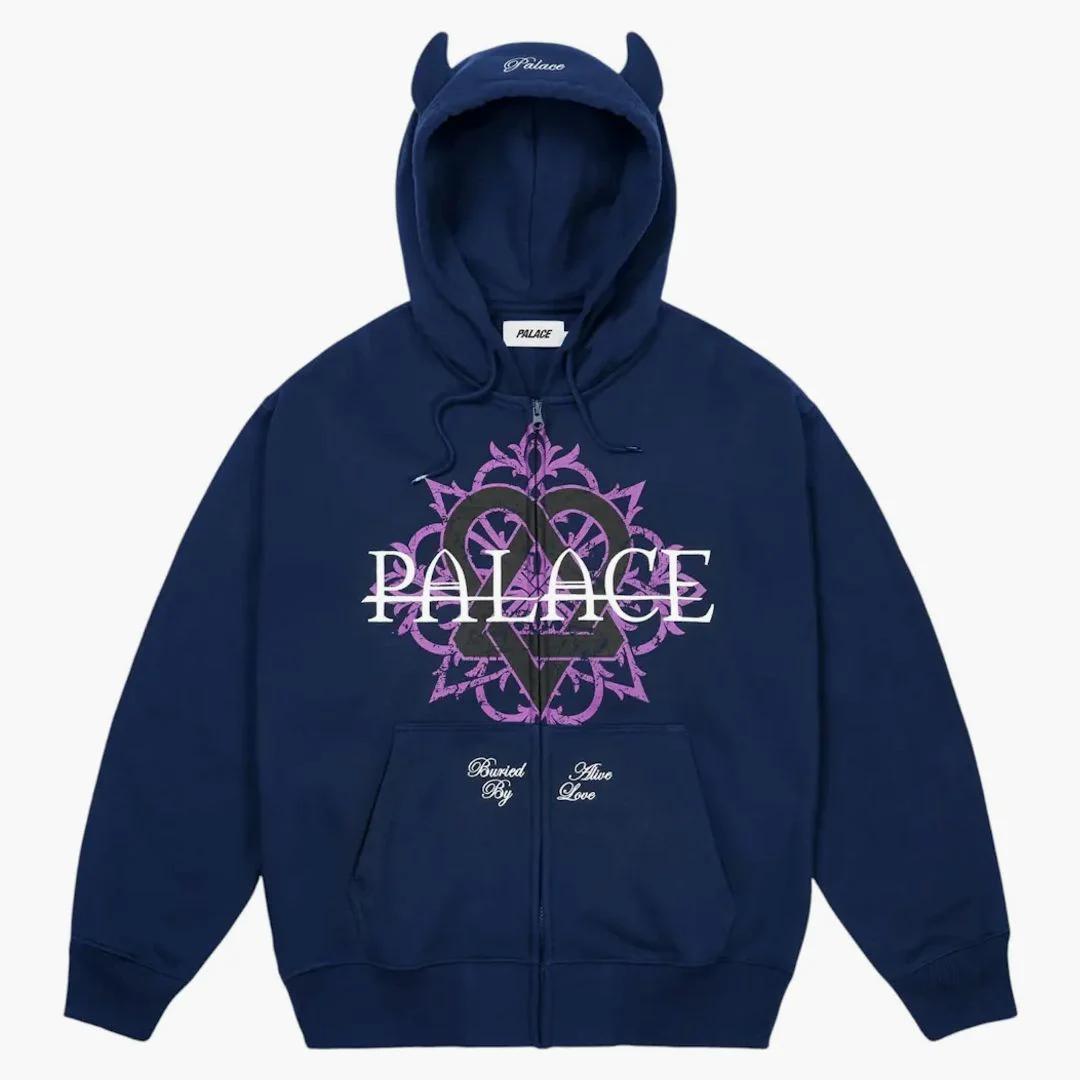 Palace Tri-gram Hood Navy